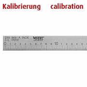 Kalibrierung Präzisions-Stahllineal DIN 866