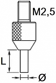 Mikro-Hartmetall-Eins&auml;tze f&uuml;r Messuhr (ab 0,4 mm)